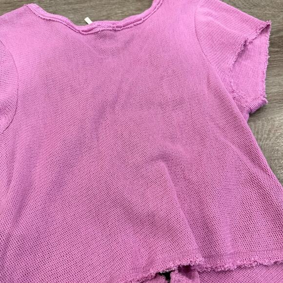 Free People Pink Ruched Crop Top - Picture 8 of 8